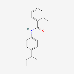 N-[4-(butan-2-yl)phenyl]-2-methylbenzamide