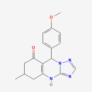 9-(4-methoxyphenyl)-6-methyl-5,6,7,9-tetrahydro[1,2,4]triazolo[5,1-b]quinazolin-8(4H)-one