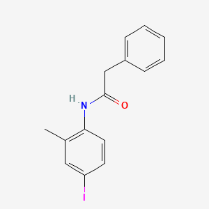 molecular formula C15H14INO B14961372 N-(4-Iodo-2-methylphenyl)-2-phenylacetamide 