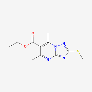 Ethyl 5,7-dimethyl-2-(methylsulfanyl)[1,2,4]triazolo[1,5-a]pyrimidine-6-carboxylate