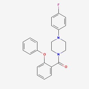 molecular formula C23H21FN2O2 B14961418 1-(4-Fluorophenyl)-4-(2-phenoxybenzoyl)piperazine 