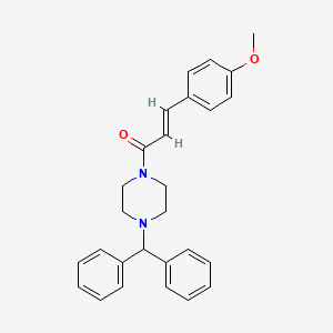 1-(Diphenylmethyl)-4-(3-(4-(methyloxy)phenyl)acryloyl)piperazine