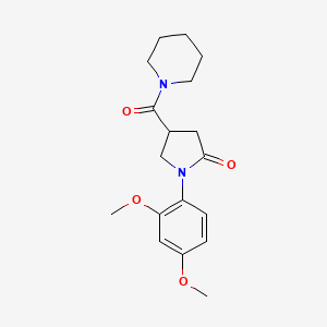 molecular formula C18H24N2O4 B14961435 1-(2,4-Dimethoxyphenyl)-4-(piperidin-1-ylcarbonyl)pyrrolidin-2-one 