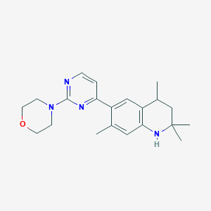 2,2,4,7-Tetramethyl-6-[2-(morpholin-4-yl)pyrimidin-4-yl]-1,2,3,4-tetrahydroquinoline