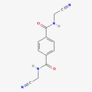 molecular formula C12H10N4O2 B14961462 N,N'-Bis[cyanomethyl]terephthalamide 