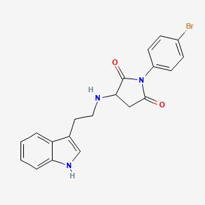 1-(4-bromophenyl)-3-{[2-(1H-indol-3-yl)ethyl]amino}pyrrolidine-2,5-dione