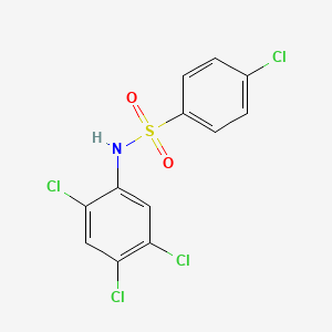 molecular formula C12H7Cl4NO2S B14961508 4-chloro-N-(2,4,5-trichlorophenyl)benzenesulfonamide CAS No. 329937-41-9