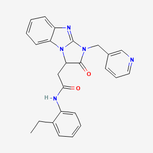 N-(2-ethylphenyl)-2-[2-oxo-1-(pyridin-3-ylmethyl)-2,3-dihydro-1H-imidazo[1,2-a]benzimidazol-3-yl]acetamide