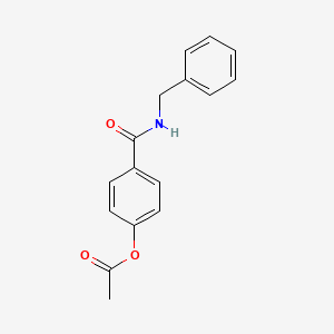 4-(Benzylcarbamoyl)phenyl acetate