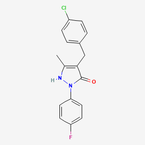 4-(4-chlorobenzyl)-1-(4-fluorophenyl)-3-methyl-1H-pyrazol-5-ol