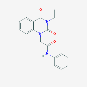 2-(3-ethyl-2,4-dioxo-3,4-dihydroquinazolin-1(2H)-yl)-N-(3-methylphenyl)acetamide