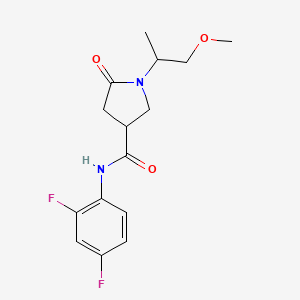 N-(2,4-difluorophenyl)-1-(1-methoxypropan-2-yl)-5-oxopyrrolidine-3-carboxamide