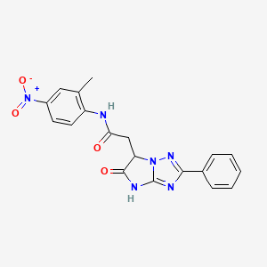 N-(2-methyl-4-nitrophenyl)-2-(5-oxo-2-phenyl-5,6-dihydro-4H-imidazo[1,2-b][1,2,4]triazol-6-yl)acetamide