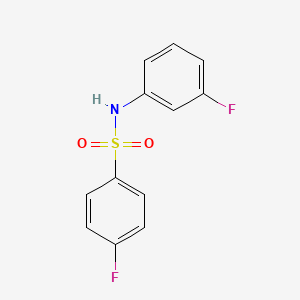 4-Fluoro-N-(3-fluorophenyl)benzenesulfonamide