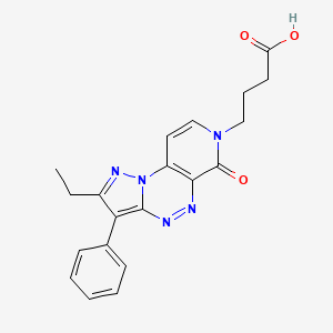 4-(2-ethyl-6-oxo-3-phenylpyrazolo[5,1-c]pyrido[4,3-e][1,2,4]triazin-7(6H)-yl)butanoic acid