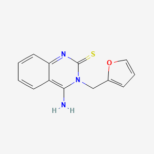 3-(Furan-2-ylmethyl)-4-imino-3,4-dihydroquinazoline-2-thiol