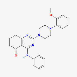 2-[4-(2-methoxyphenyl)piperazin-1-yl]-4-(phenylamino)-7,8-dihydroquinazolin-5(6H)-one