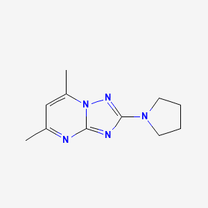 5,7-Dimethyl-2-(pyrrolidin-1-yl)[1,2,4]triazolo[1,5-a]pyrimidine