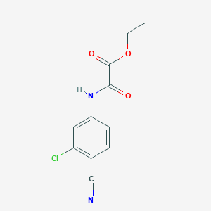 Ethyl [(3-chloro-4-cyanophenyl)carbamoyl]formate