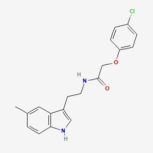 2-(4-chlorophenoxy)-N-[2-(5-methyl-1H-indol-3-yl)ethyl]acetamide