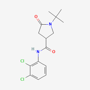 molecular formula C15H18Cl2N2O2 B14961710 1-tert-butyl-N-(2,3-dichlorophenyl)-5-oxopyrrolidine-3-carboxamide 