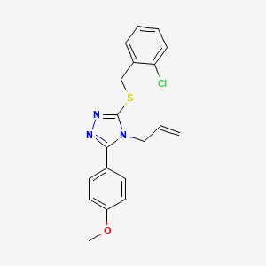 molecular formula C19H18ClN3OS B14961751 3-[(2-chlorobenzyl)sulfanyl]-5-(4-methoxyphenyl)-4-(prop-2-en-1-yl)-4H-1,2,4-triazole 