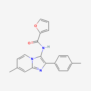 molecular formula C20H17N3O2 B14961761 N-[7-methyl-2-(4-methylphenyl)imidazo[1,2-a]pyridin-3-yl]furan-2-carboxamide 