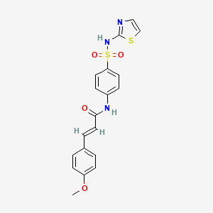 (2E)-3-(4-methoxyphenyl)-N-[4-(1,3-thiazol-2-ylsulfamoyl)phenyl]prop-2-enamide