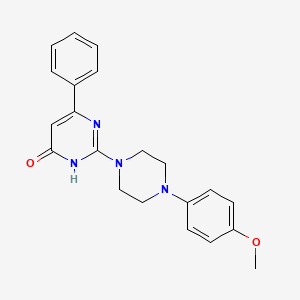 2-[4-(4-methoxyphenyl)piperazin-1-yl]-6-phenylpyrimidin-4(3H)-one