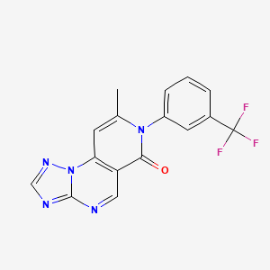 8-methyl-7-[3-(trifluoromethyl)phenyl]pyrido[3,4-e][1,2,4]triazolo[1,5-a]pyrimidin-6(7H)-one