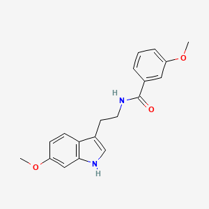 molecular formula C19H20N2O3 B14961946 3-methoxy-N-[2-(6-methoxy-1H-indol-3-yl)ethyl]benzamide 