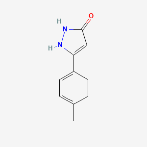 molecular formula C10H10N2O B14961947 3-p-tolyl-1H-pyrazol-5-ol 