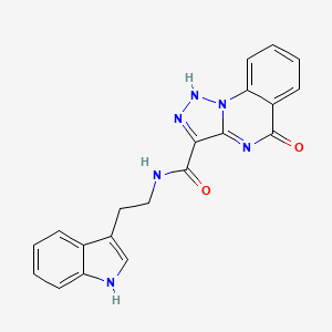 5-hydroxy-N-[2-(1H-indol-3-yl)ethyl][1,2,3]triazolo[1,5-a]quinazoline-3-carboxamide