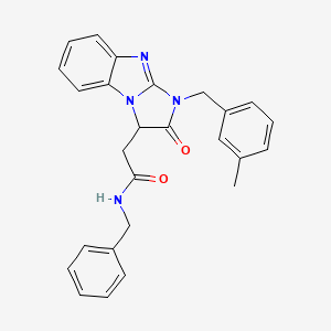 molecular formula C26H24N4O2 B14961955 N-benzyl-2-[1-(3-methylbenzyl)-2-oxo-2,3-dihydro-1H-imidazo[1,2-a]benzimidazol-3-yl]acetamide 