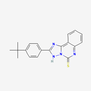 2-(4-Tert-butylphenyl)[1,2,4]triazolo[1,5-c]quinazoline-5-thiol