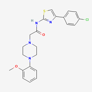 N~1~-[4-(4-chlorophenyl)-1,3-thiazol-2-yl]-2-[4-(2-methoxyphenyl)piperazino]acetamide