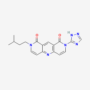 molecular formula C18H18N6O2 B14962056 2-isopentyl-8-(1H-1,2,4-triazol-5-yl)pyrido[4,3-b][1,6]naphthyridine-1,9(2H,8H)-dione 