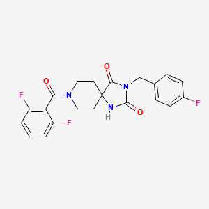 8-(2,6-Difluorobenzoyl)-3-(4-fluorobenzyl)-1,3,8-triazaspiro[4.5]decane-2,4-dione