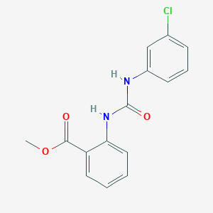 molecular formula C15H13ClN2O3 B14962186 Methyl 2-{[(3-chlorophenyl)carbamoyl]amino}benzoate 