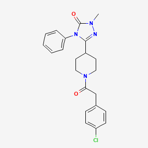 3-(1-(2-(4-chlorophenyl)acetyl)piperidin-4-yl)-1-methyl-4-phenyl-1H-1,2,4-triazol-5(4H)-one