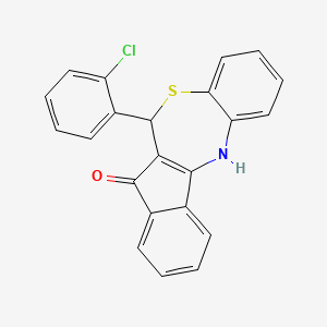 6-(2-chlorophenyl)-6,12-dihydro-5H-benzo[b]indeno[1,2-e][1,4]thiazepin-5-one