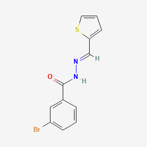 3-bromo-N'-[(E)-thiophen-2-ylmethylidene]benzohydrazide