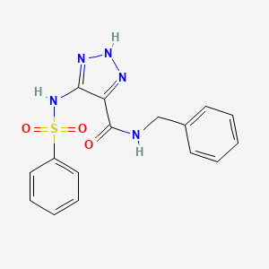 5-Benzenesulfonamido-N-benzyl-1H-1,2,3-triazole-4-carboxamide