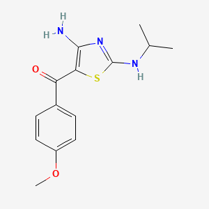 2-N-Isopropyl-5-[(4-methoxyphenyl)carbonyl]-1,3-thiazole-2,4-diamine