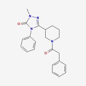 1-methyl-4-phenyl-3-(1-(2-phenylacetyl)piperidin-3-yl)-1H-1,2,4-triazol-5(4H)-one