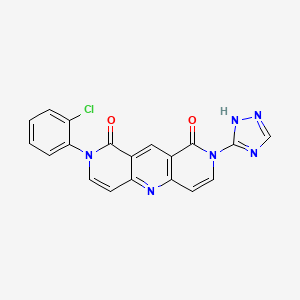 molecular formula C19H11ClN6O2 B14962295 2-(2-chlorophenyl)-8-(1H-1,2,4-triazol-5-yl)pyrido[4,3-b][1,6]naphthyridine-1,9(2H,8H)-dione 