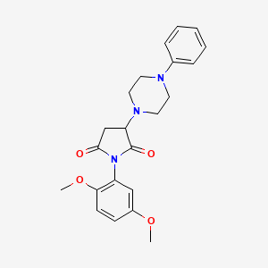 1-(2,5-Dimethoxyphenyl)-3-(4-phenylpiperazin-1-yl)pyrrolidine-2,5-dione