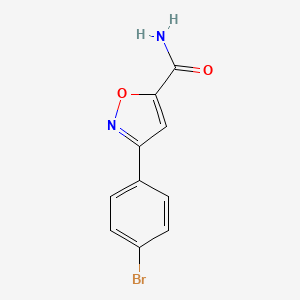 3-(4-Bromophenyl)-1,2-oxazole-5-carboxamide