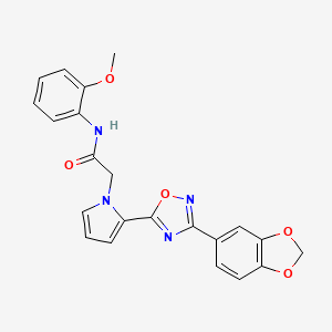 2-{2-[3-(1,3-benzodioxol-5-yl)-1,2,4-oxadiazol-5-yl]-1H-pyrrol-1-yl}-N-(2-methoxyphenyl)acetamide