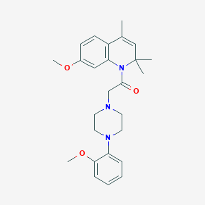 2-[4-(2-methoxyphenyl)piperazin-1-yl]-1-(7-methoxy-2,2,4-trimethylquinolin-1(2H)-yl)ethanone